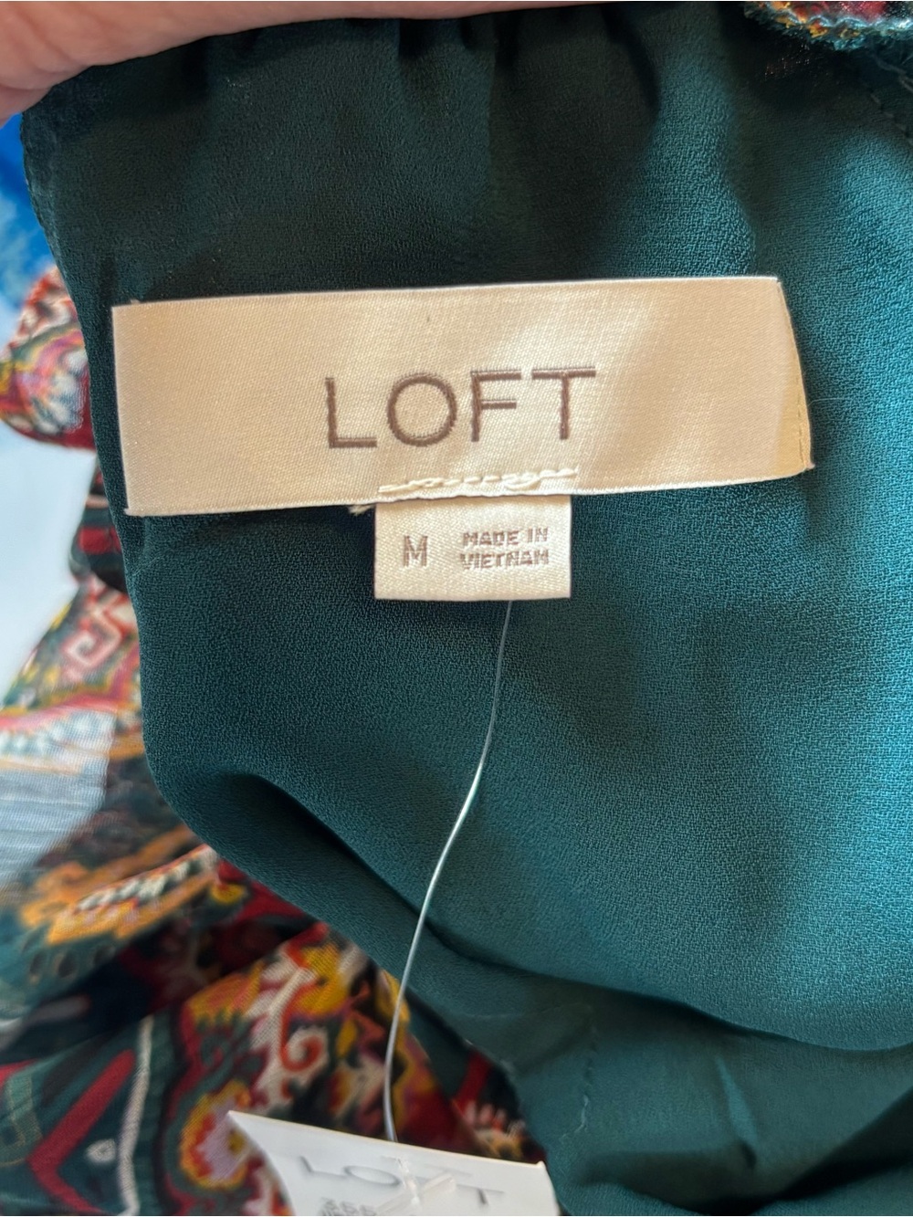 NWT LOFT Double Ruffle Blouse sz M - Picture 2 of 6